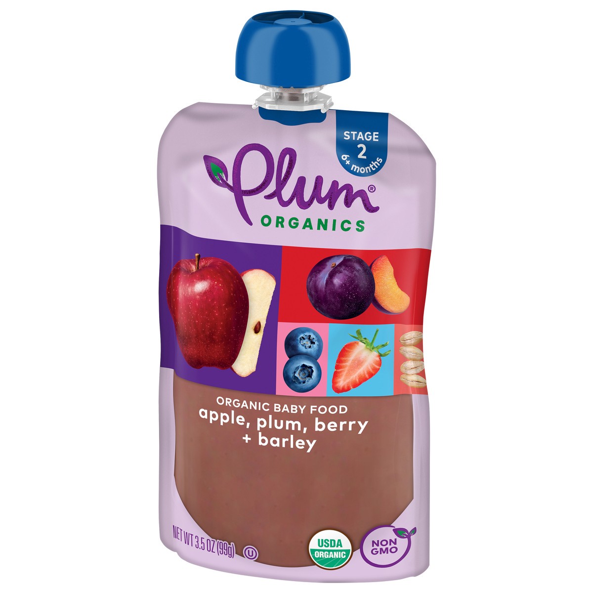 slide 9 of 9, Plum Organics Plumberry Barley Baby Food, 3.5 oz