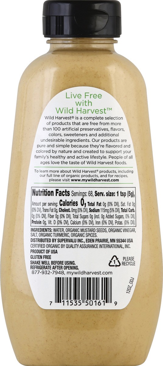 slide 9 of 9, Wild Harvest Dijon Organic Mustard, 12 fl oz