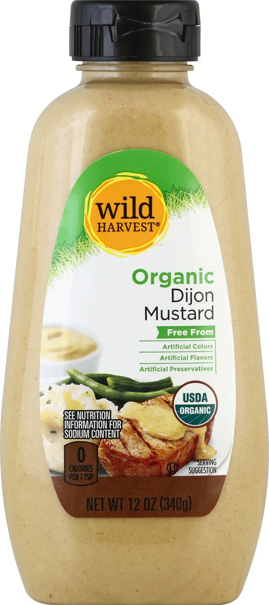 slide 1 of 9, Wild Harvest Dijon Organic Mustard, 12 fl oz