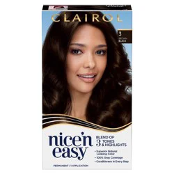 Clairol Nice 'n Easy 3 Brown Black Permanent Hair Color