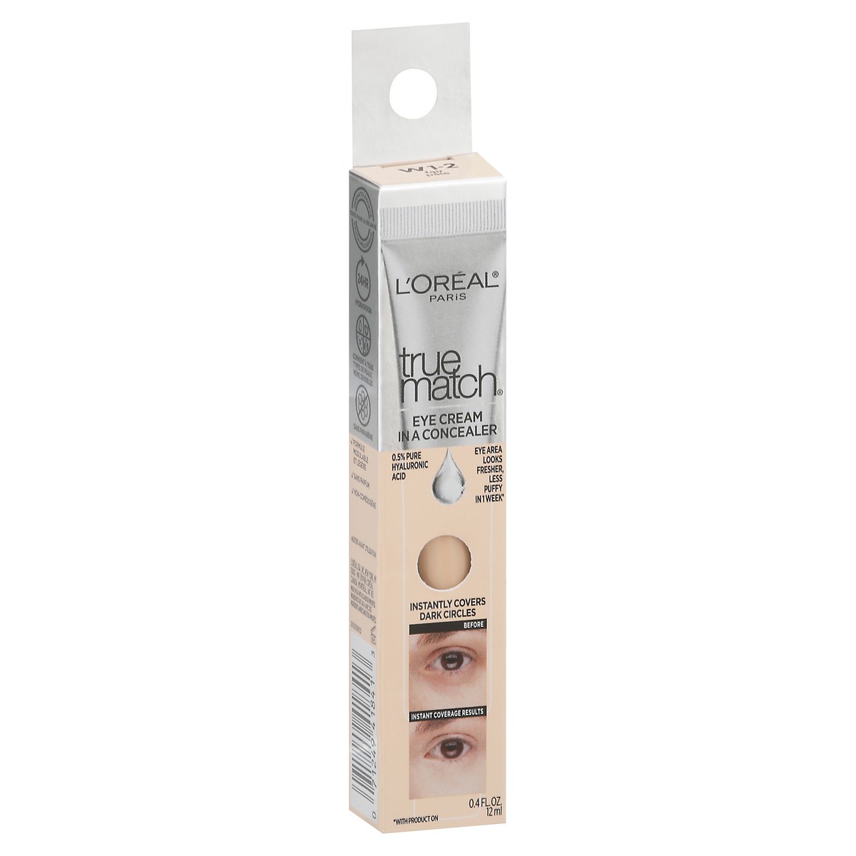 slide 6 of 9, L'Oréal True Match Fair Eye Cream in a Concealer 0.4 fl oz, 0.4 fl oz