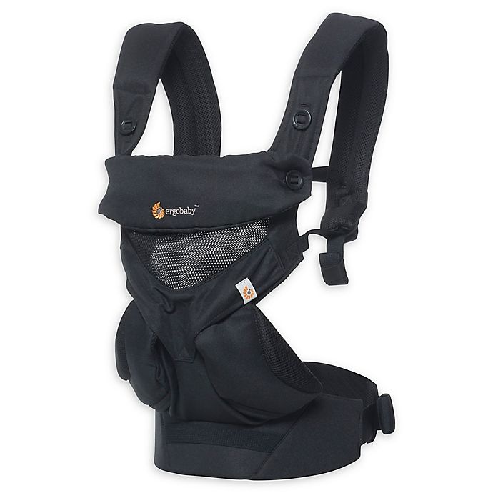 slide 1 of 4, Ergobaby Four-Position 360 Cool Air Baby Carrier - Black, 1 ct