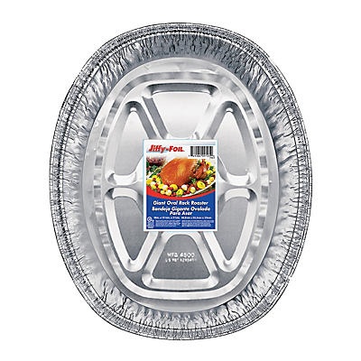 slide 1 of 1, Jiffy-Foil Giant Oval Roaster Pan, 1 ct