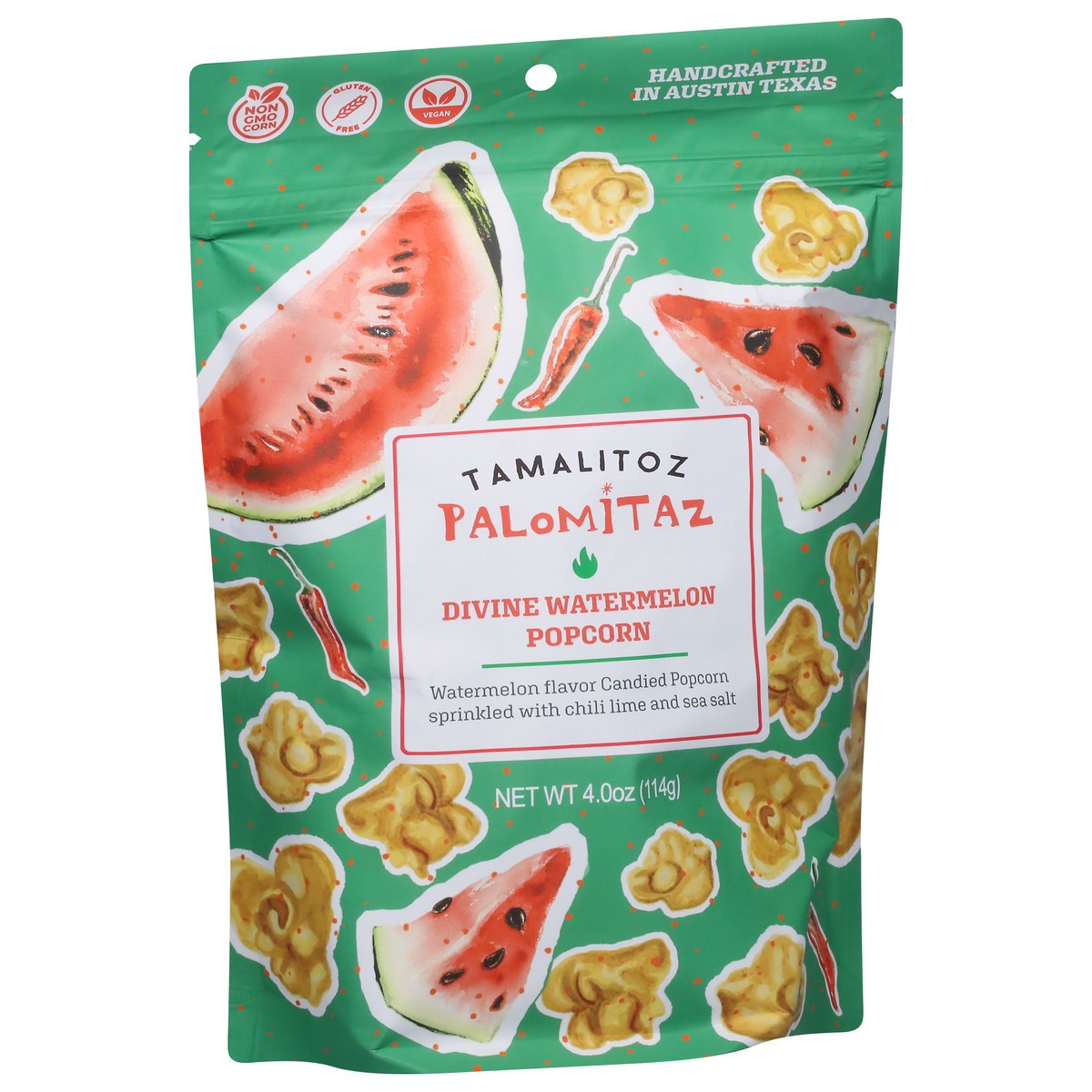 slide 4 of 9, Tamalitoz Divine Watermelon Popcorn 4.0 oz, 4 oz