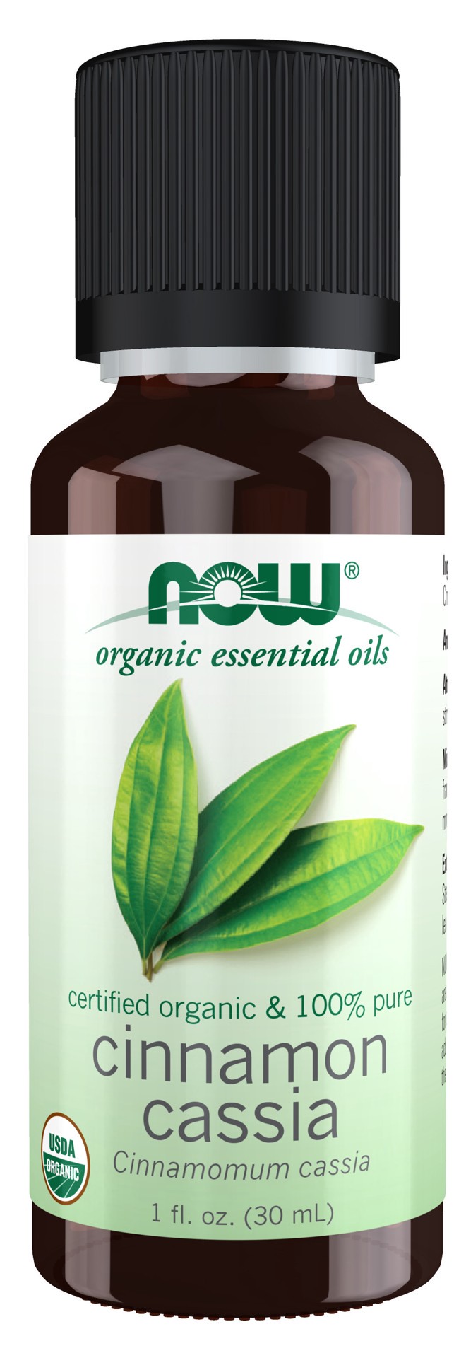 slide 1 of 4, NOW Cinnamon Cassia Oil, Organic, 1 fl oz