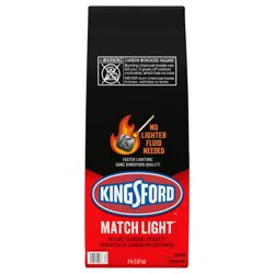 Kingsford Charcoal Briquettes, Match Light, 8 lb. Bag