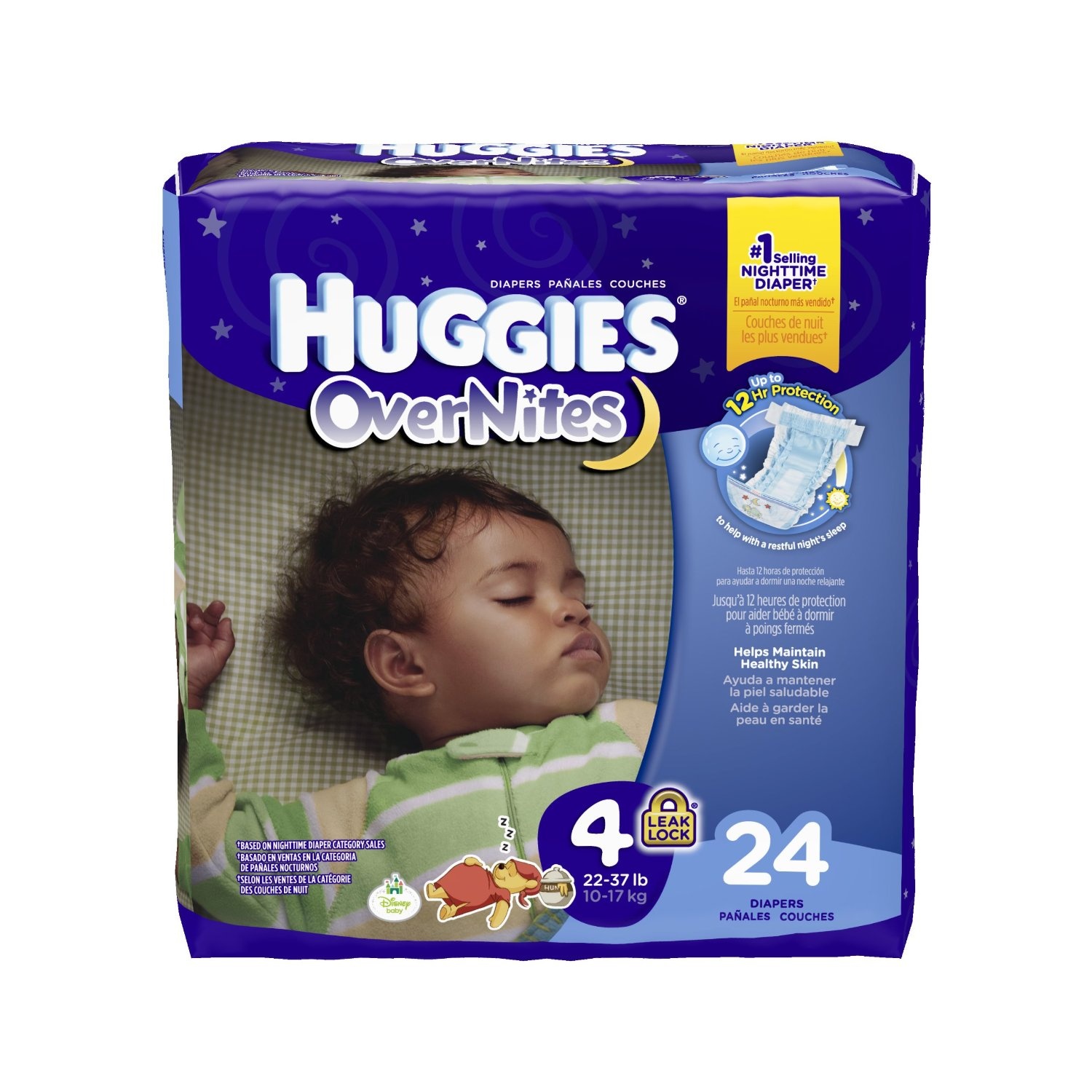 slide 1 of 1, Huggies Snug & Dry Leak Lock Diapers Size 4, 28 ct