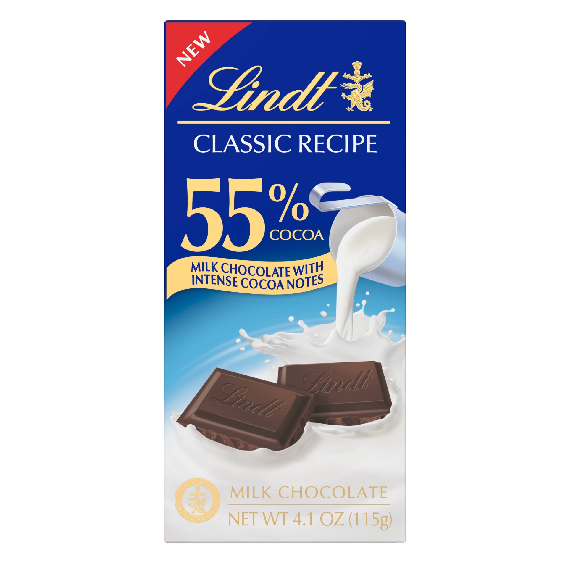 slide 1 of 4, Lindt Classic Recipe 55% Bar, 4 oz