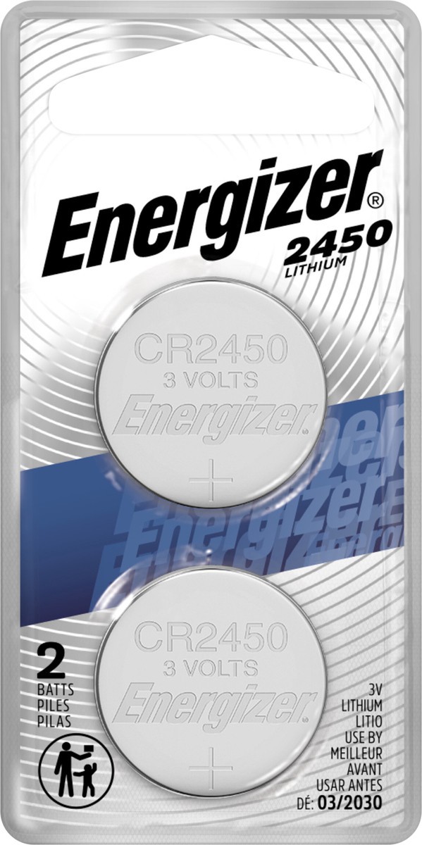 slide 3 of 3, Energizer 2450 Lithium Batteries 2 ea, 2 ct