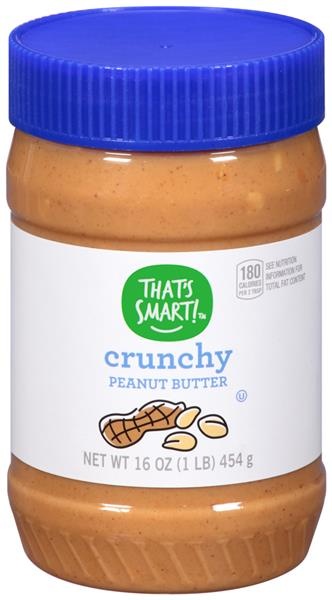 slide 1 of 1, That's Smart! Crunchy Peanut Butter, 16 oz