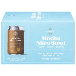 Gruvi Nitra Stout Mocha Beer 6 - 12 oz Can