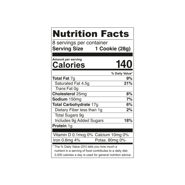 slide 4 of 29, Tate's Bake Shop Soft Baked Cookies, Dark Chocolate Chunk, 8 oz, 8 oz