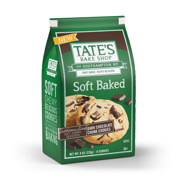 slide 25 of 29, Tate's Bake Shop Soft Baked Cookies, Dark Chocolate Chunk, 8 oz, 8 oz
