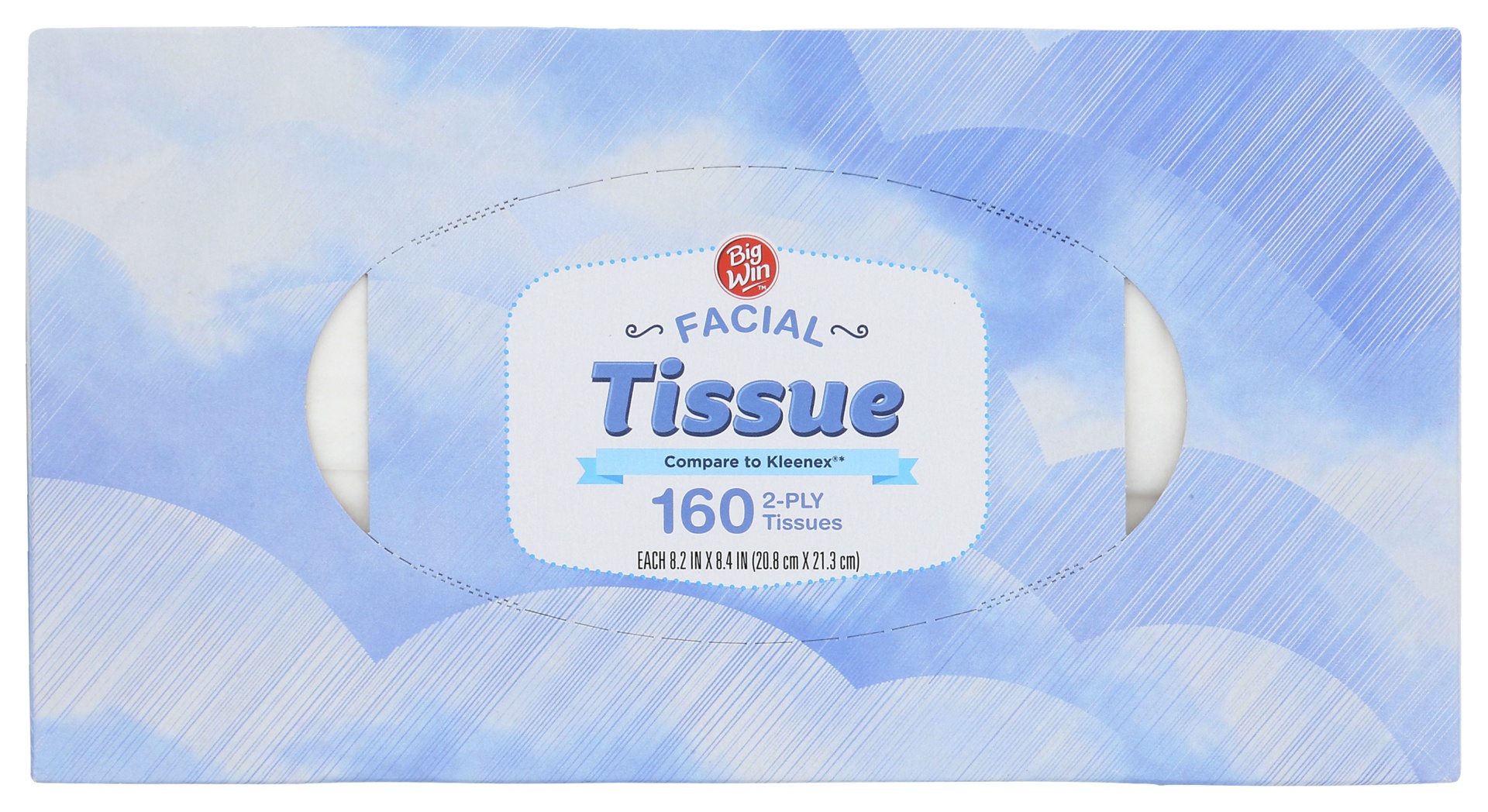 slide 1 of 2, Big Win Facial Tissue, 160 ct