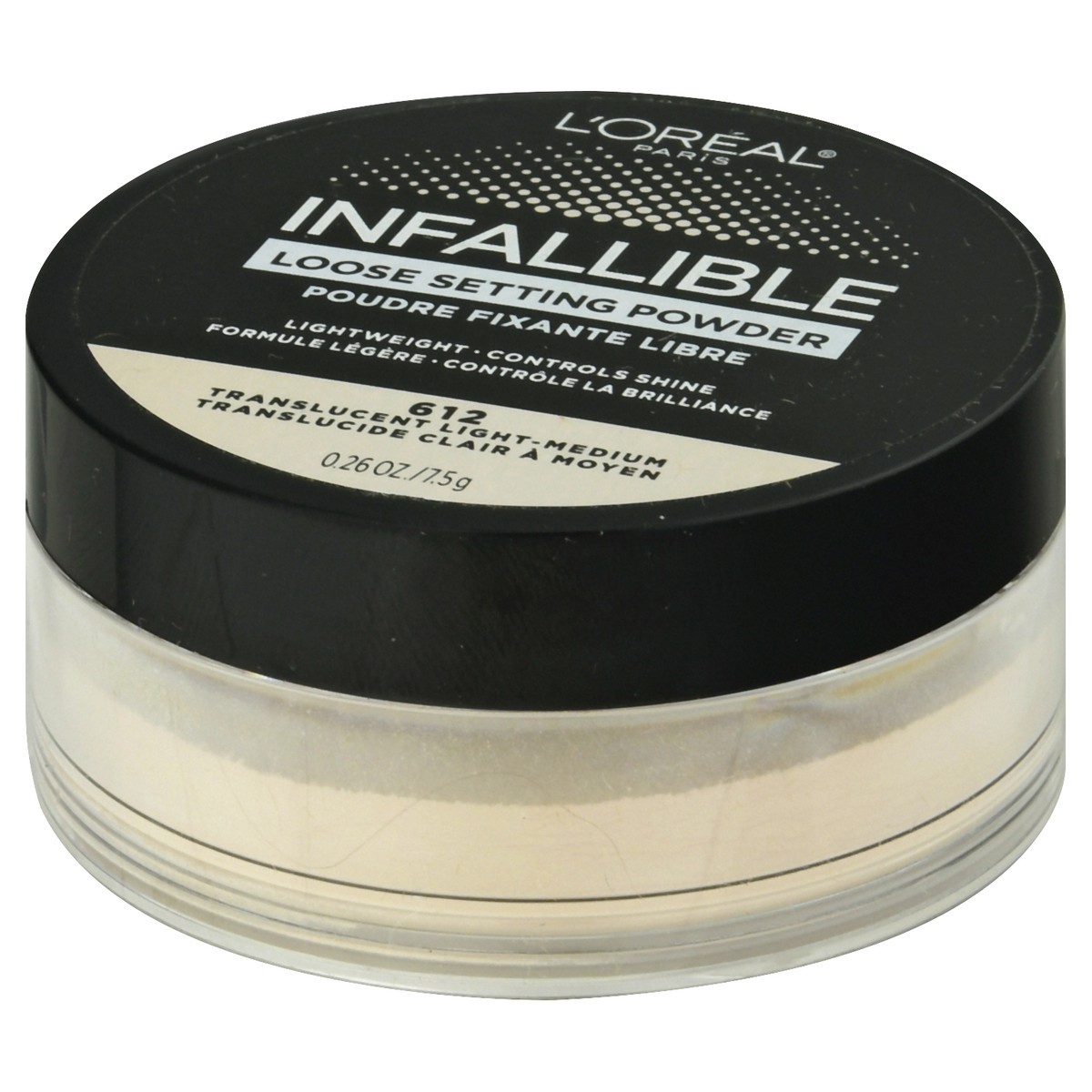 slide 6 of 9, L'Oréal Infallible Translucent Light-Medium 612 Loose Setting Powder 0.26 oz, 0.28 oz