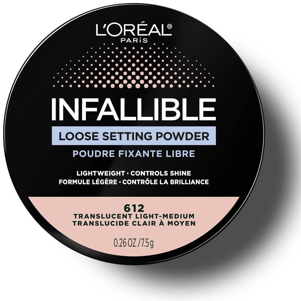 slide 1 of 5, L'Oréal Infallible Translucent Medium-Deep Tinted Loose Setting Powder, 0.28 oz