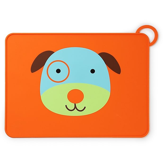 slide 1 of 2, Skip Hop SKIP*HOP Zoo Reusable Dog Fold & Go Silicone Placemat, 1 ct