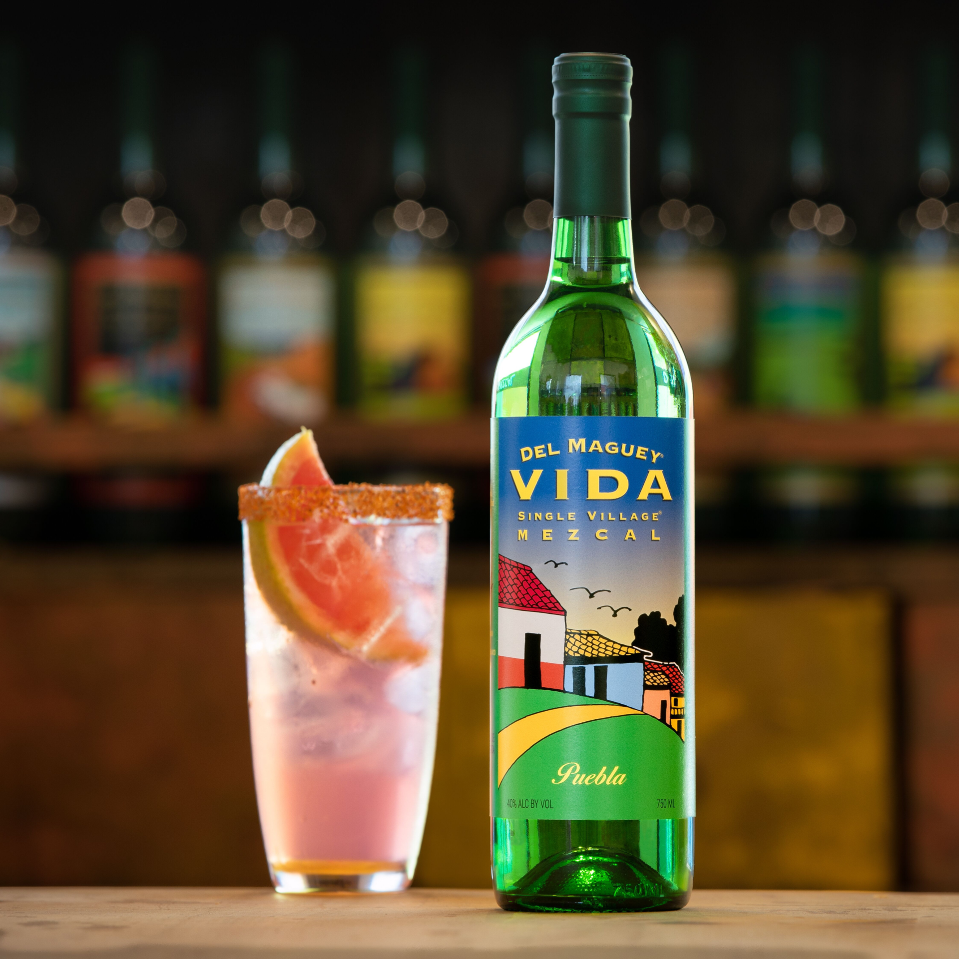 slide 5 of 8, Del Maguey VIDA Puebla Mezcal 750mL, 80 Proof, 750 ml