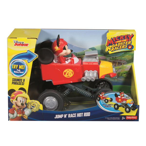 slide 1 of 1, Fisher-Price - Disney Mickey and the Roadster Racers - Jump N Race Hot Rod, 1 ct