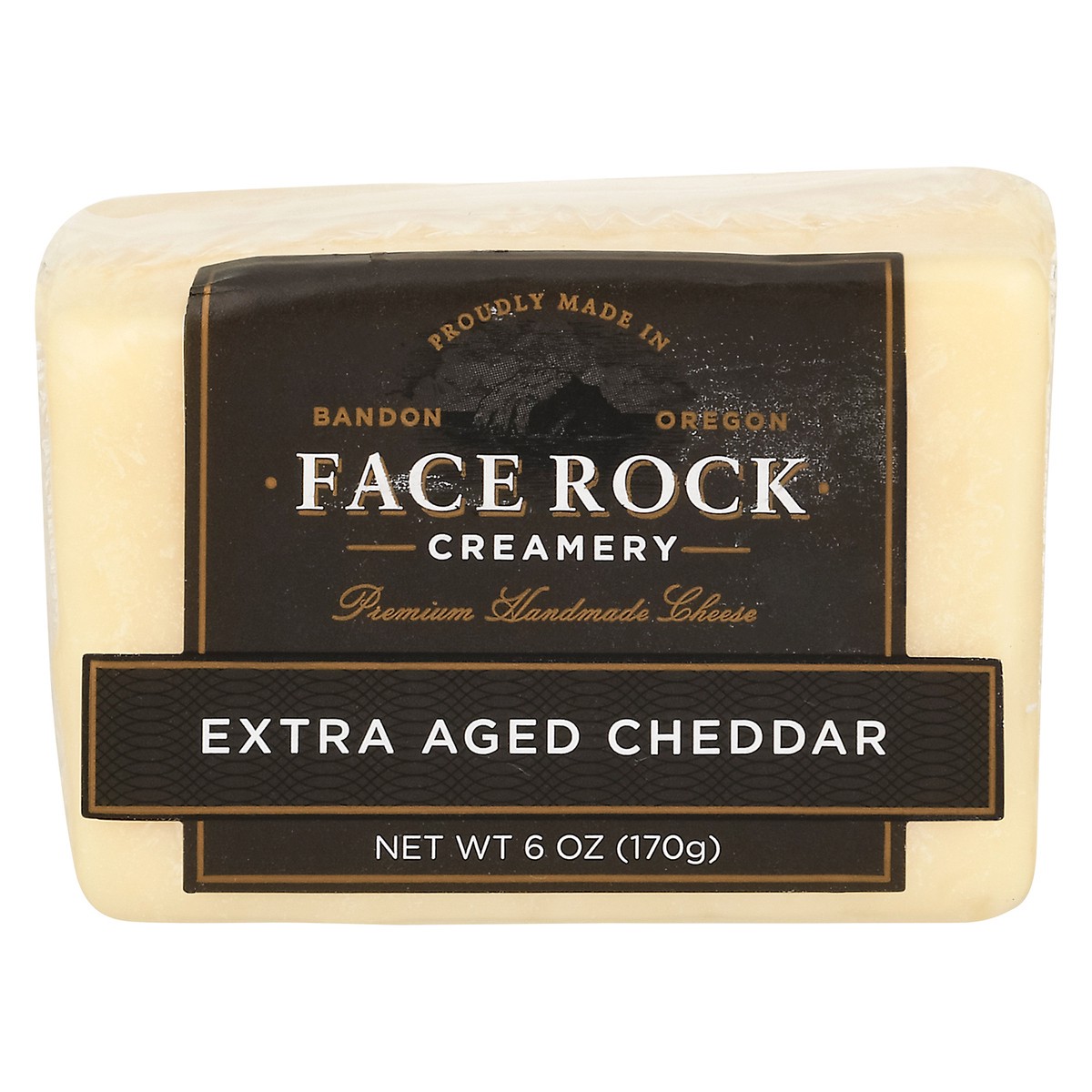 slide 1 of 9, Face Rock Creamery Extra Aged Cheddar Cheese 6 oz, 6 oz