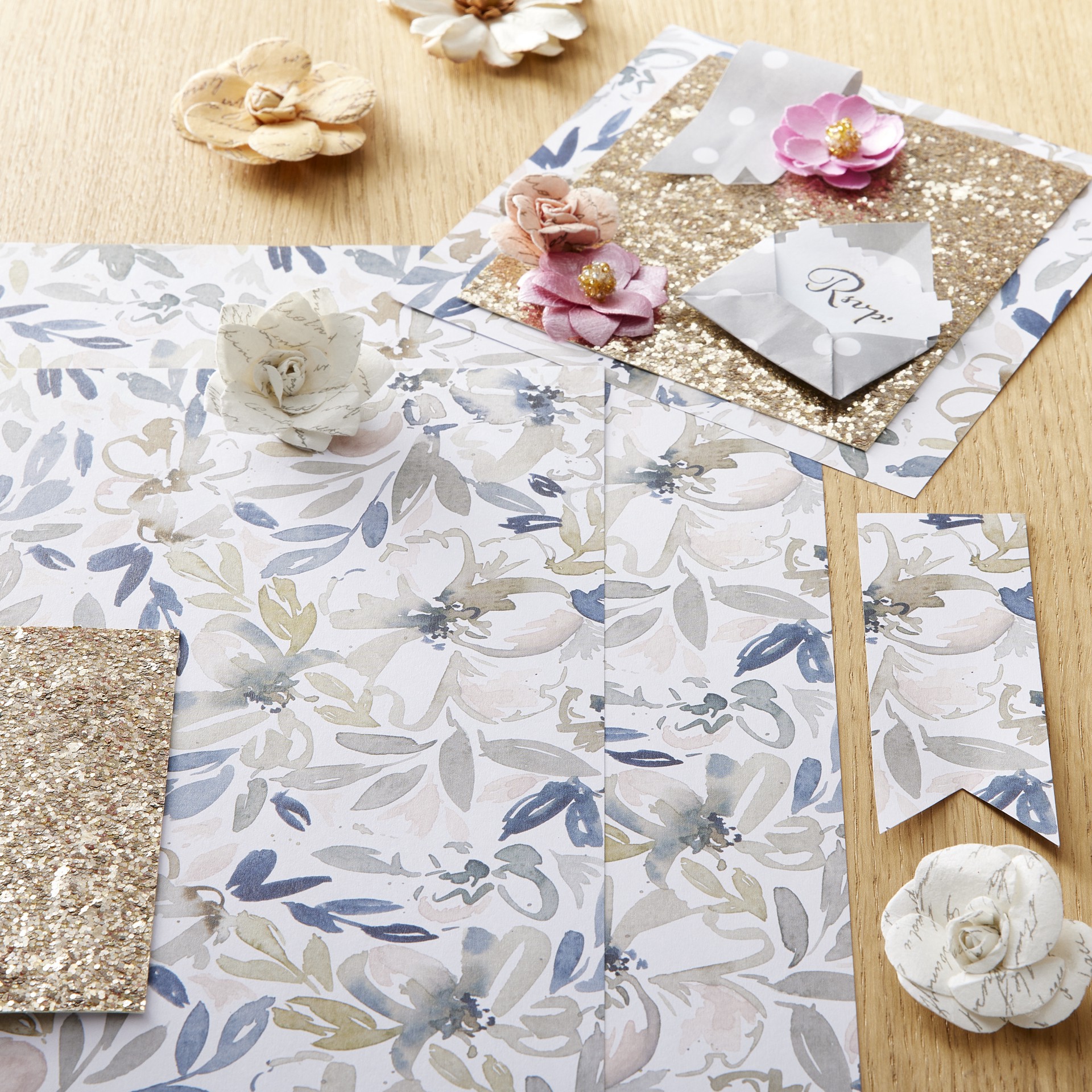 slide 2 of 2, Floral Cardstock Paper By Recollections, 12" X 12", 12 in x 12 in