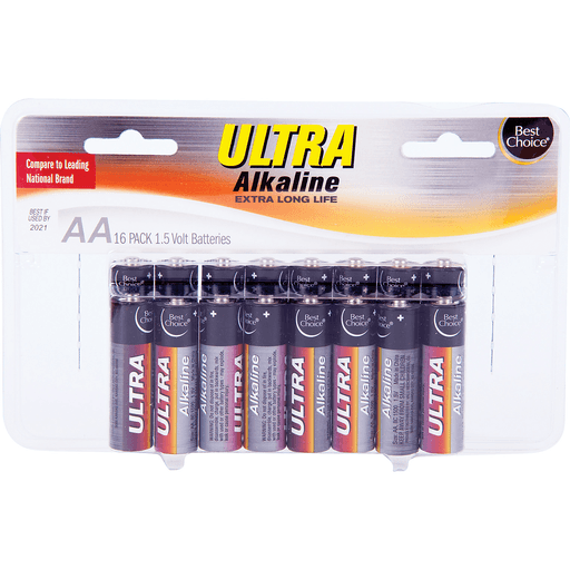 slide 1 of 1, Best Choice Ultra Alkaline Aa Batteries, 16 ct