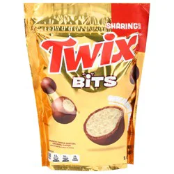 TWIX Bits Poppable Milk Chocolate Crunchy Cookie Candy, Sharing Size, 8.0 Oz Bag