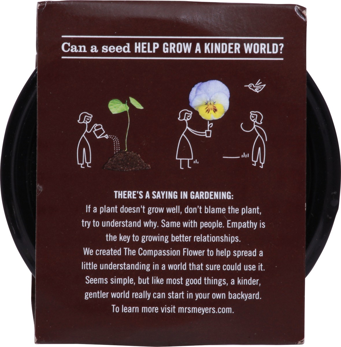 slide 5 of 9, Mrs. Meyer's Clean Day Scented Soy Candle, Large, Compassion Flower Scent, 7.2 Ounce Candle, 7.20 oz