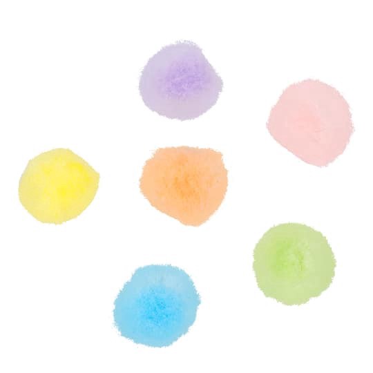 slide 1 of 3, 0.5" Pastel Pom-Poms By Creatology, 0.5 in