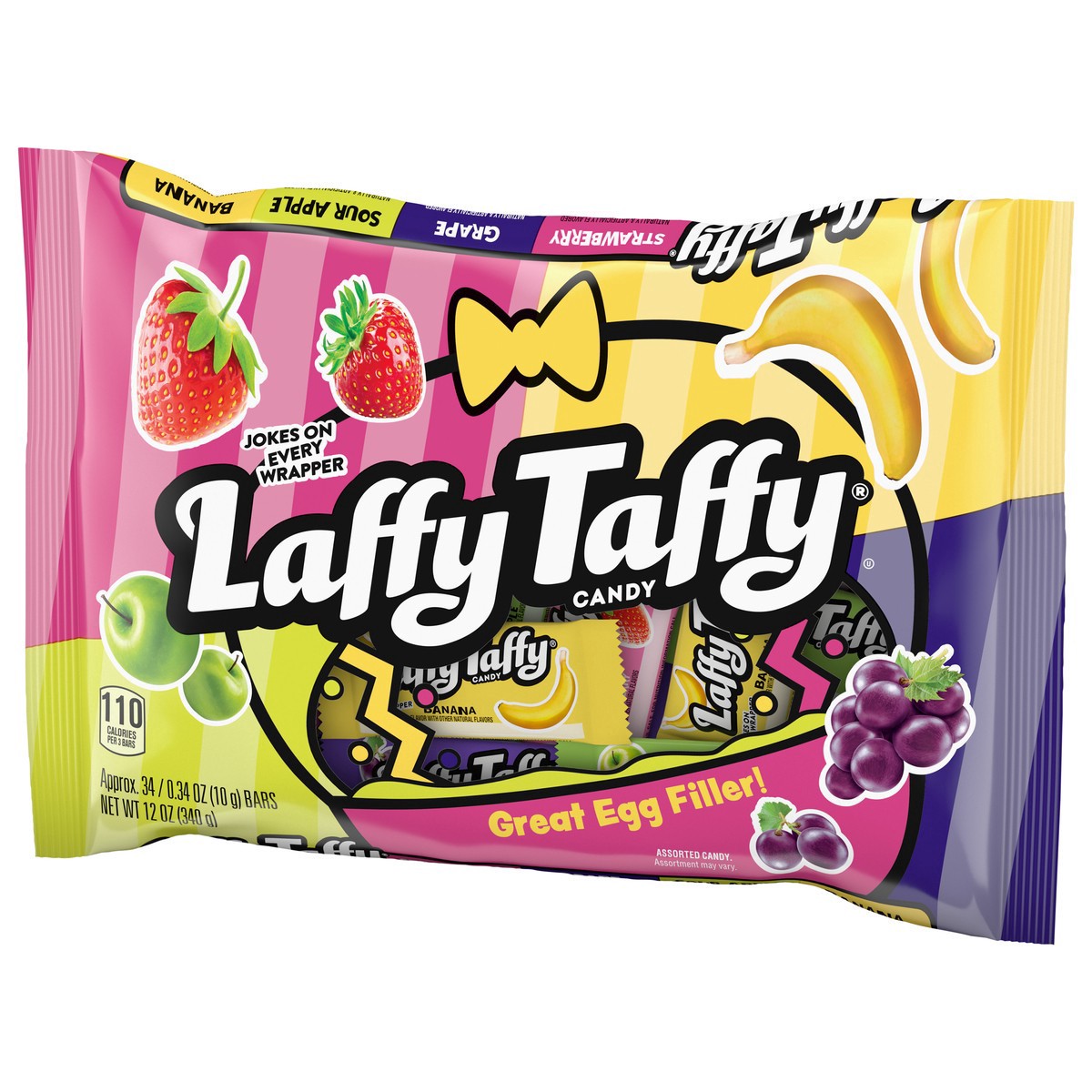 slide 10 of 15, Laffy Taffy Assorted Candy 34 ea, 12 oz