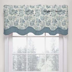 Waverly Charmed Life Scalloped Cotton Valance - Cornflower