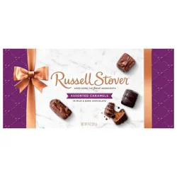 Russell Stover Assorted Caramels Copper Bowline Box