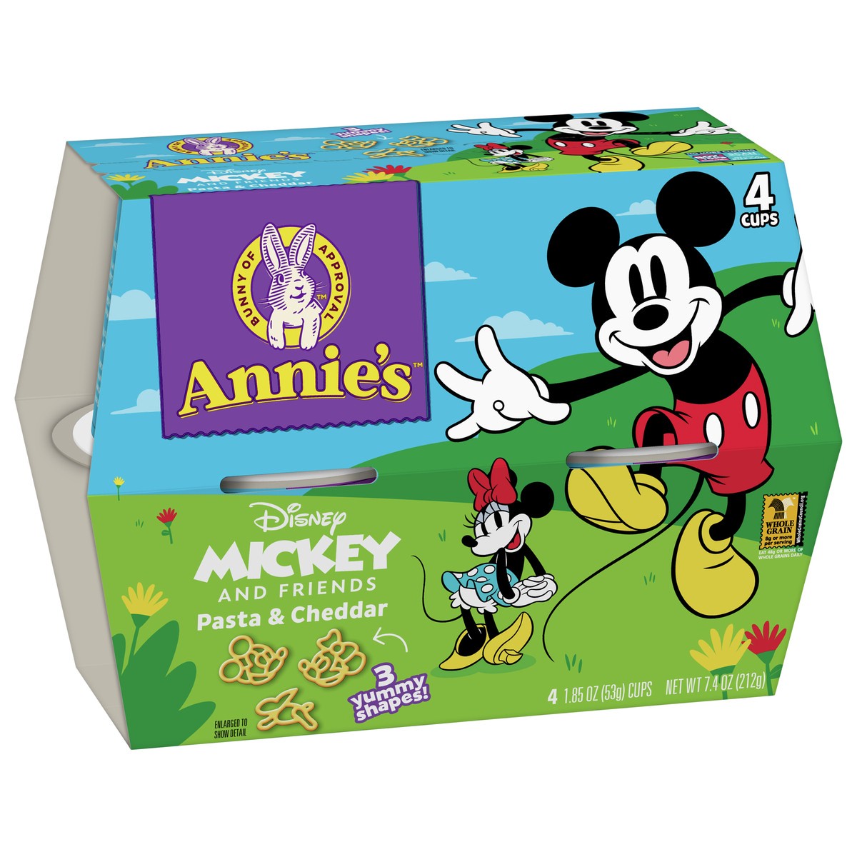 slide 8 of 9, Annie's Disney Mickey and Friends, Microwavable Macaroni and Cheese, 4 Cups, 7.48 oz, 4 ct
