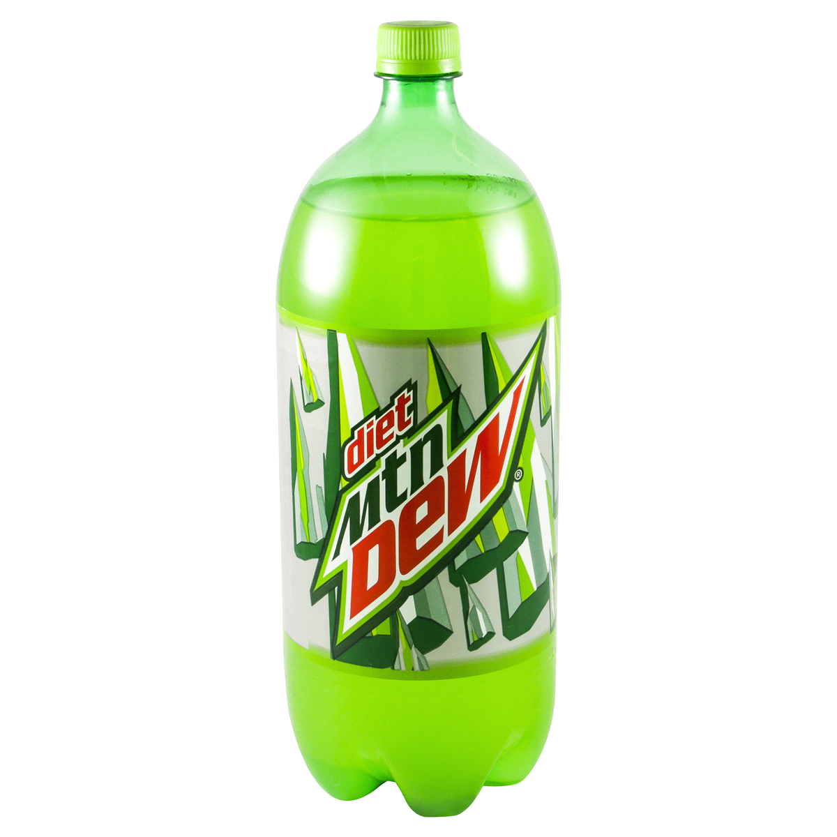 slide 1 of 1, Diet Mountain Dew Soda Bottle, 2 liter