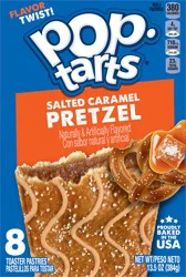 Pop-Tarts Pretzel Toaster Pastries, Salted Caramel Drizzle, 13.5 oz, 4 Count