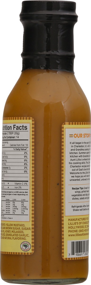 slide 4 of 9, Lillie's Of Charleston Mild Finger Leek-En Mustard Bbq Sauce 14.8 oz Bottle, 14.8 oz