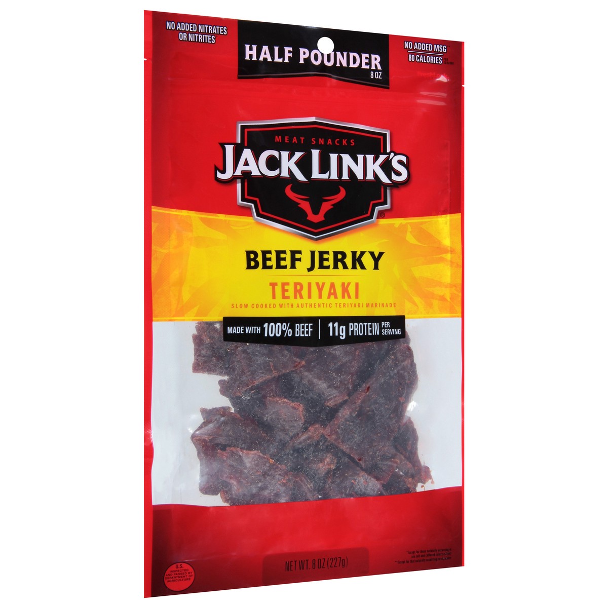 slide 9 of 9, Jack Link's Half Pounder Teriyaki Beef Jerky 8 oz, 8 oz
