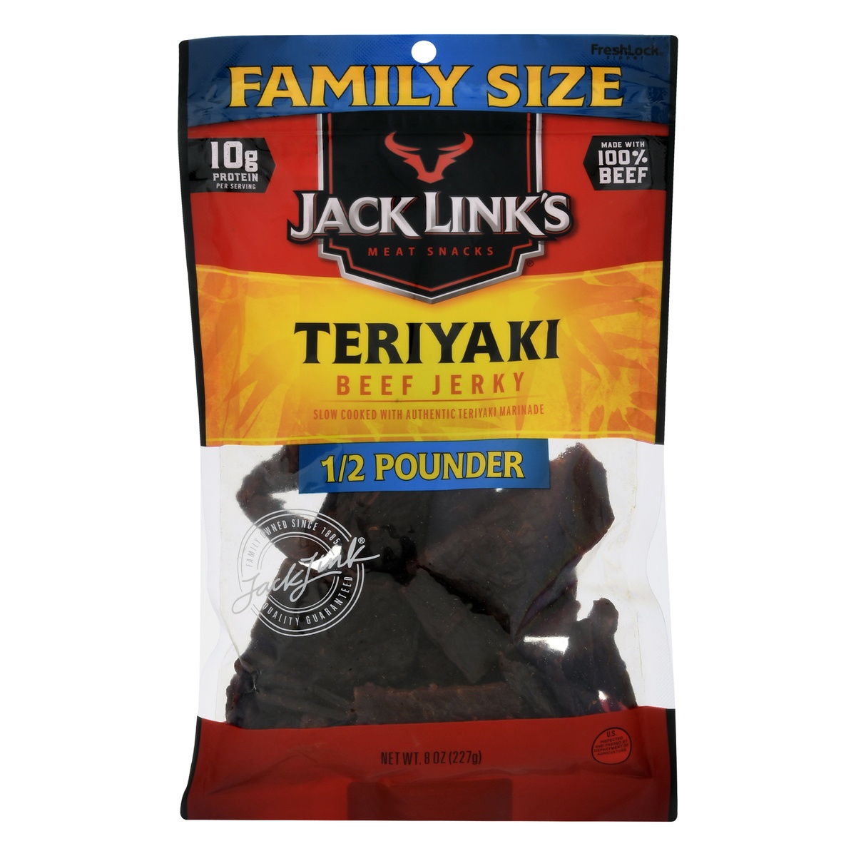 slide 1 of 2, Jack Link's Teriyaki Beef Jerky Mega Pack - 8oz, 8 oz