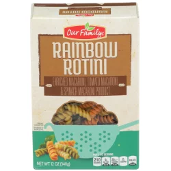 Our Family Rainbow Rotini Pasta