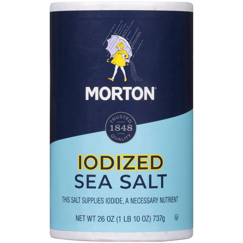 slide 1 of 26, Morton Iodized Sea Salt - 26oz, 26 oz