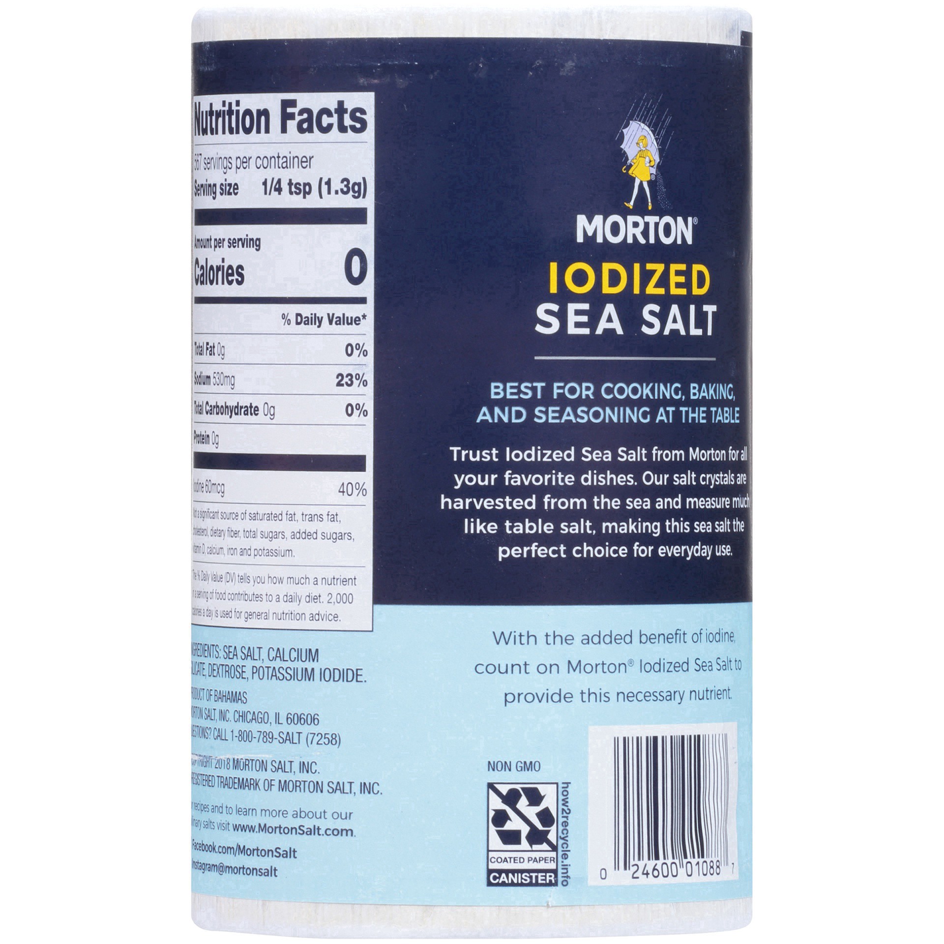 slide 5 of 26, Morton Iodized Sea Salt - 26oz, 26 oz