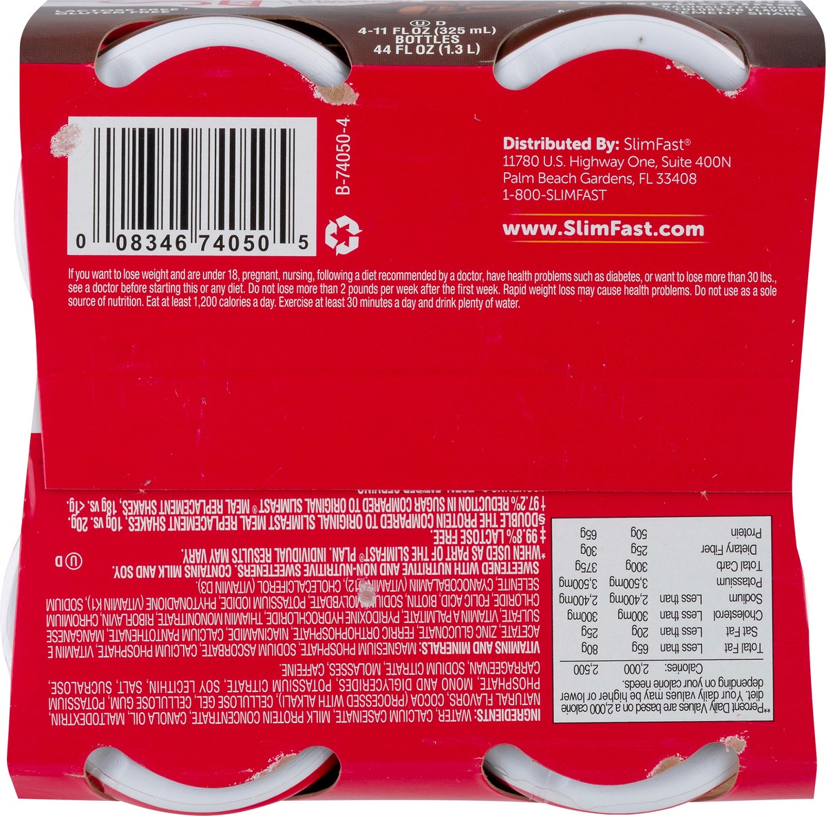 slide 6 of 9, SlimFast Advanced Energy Mocha Cappuccino Shake Meal Replacement 20g of Protein Ready to Drink Pantry Friendly 11 fl oz Bottle 4 Ct, 4 ct; 11 fl oz