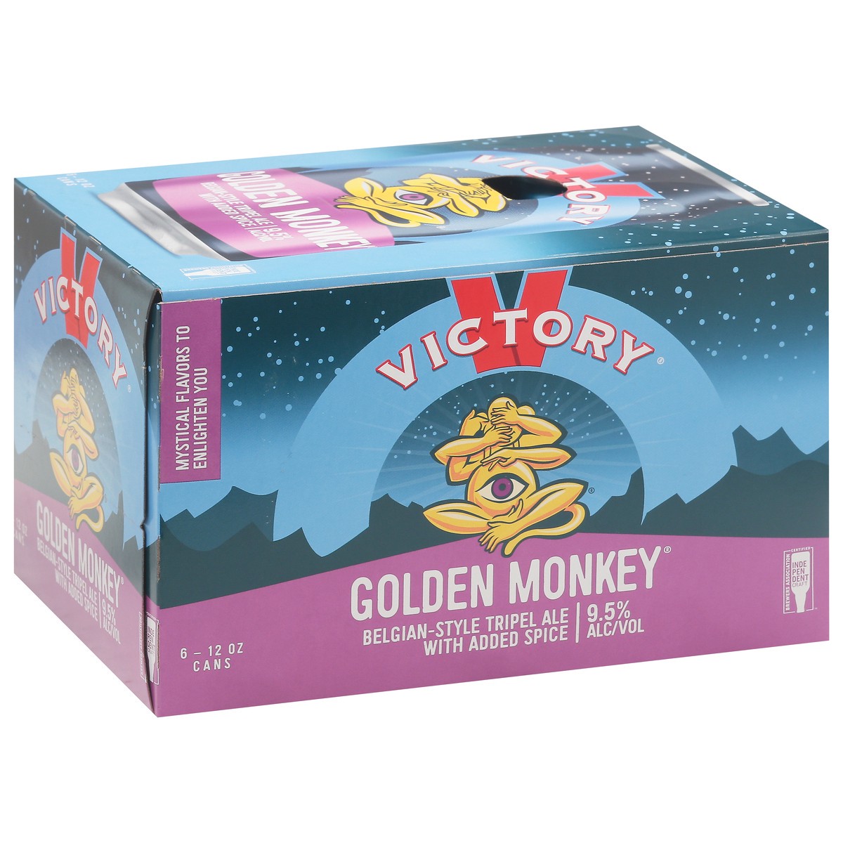 slide 5 of 9, Victory Brewing Co Victory Golden Monkey 6pk Can, 6 ct; 12 oz