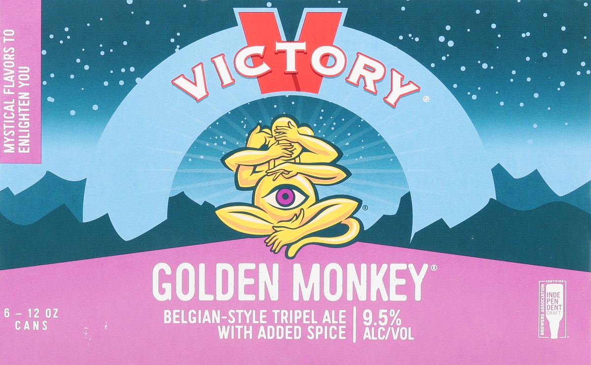 slide 4 of 9, Victory Brewing Co Victory Golden Monkey 6pk Can, 6 ct; 12 oz