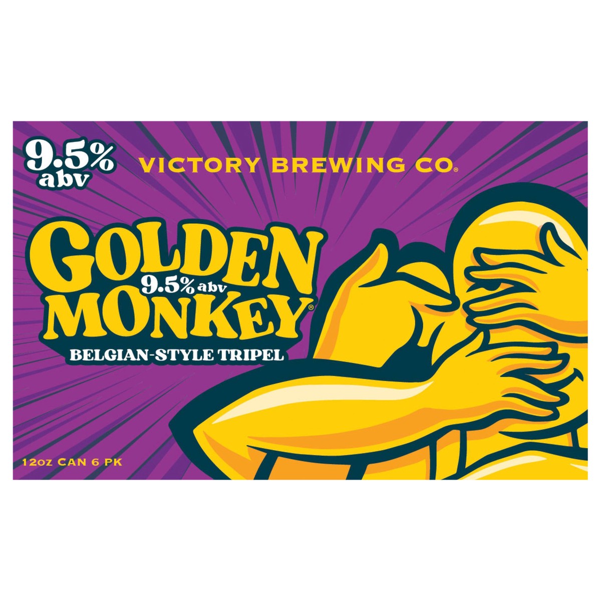 slide 1 of 9, Victory Brewing Co Victory Golden Monkey 6pk Can, 6 ct; 12 oz