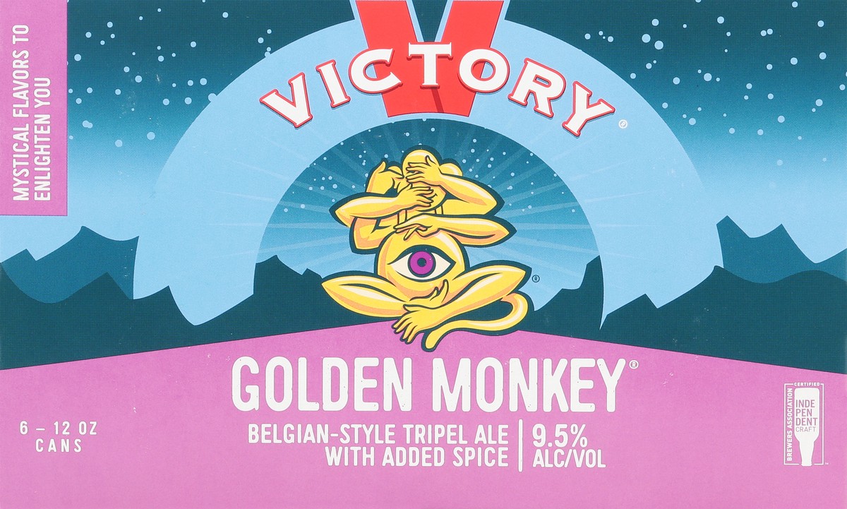 slide 3 of 9, Victory Brewing Co Victory Golden Monkey 6pk Can, 6 ct; 12 oz