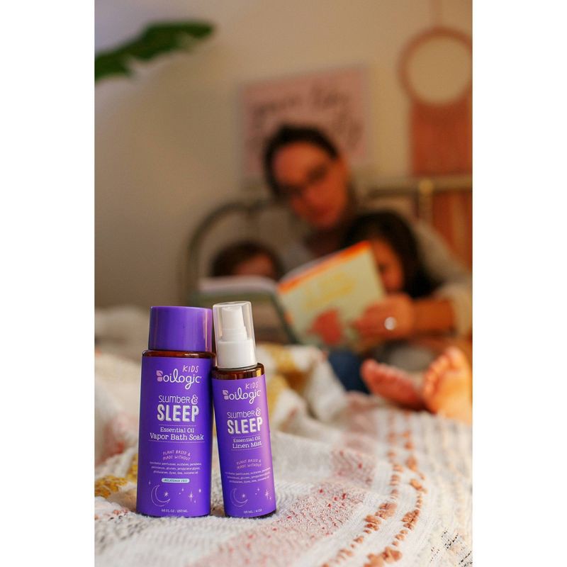 slide 3 of 8, Oilogic Kids Slumber & Sleep Linen Mist 4 oz, 4 oz