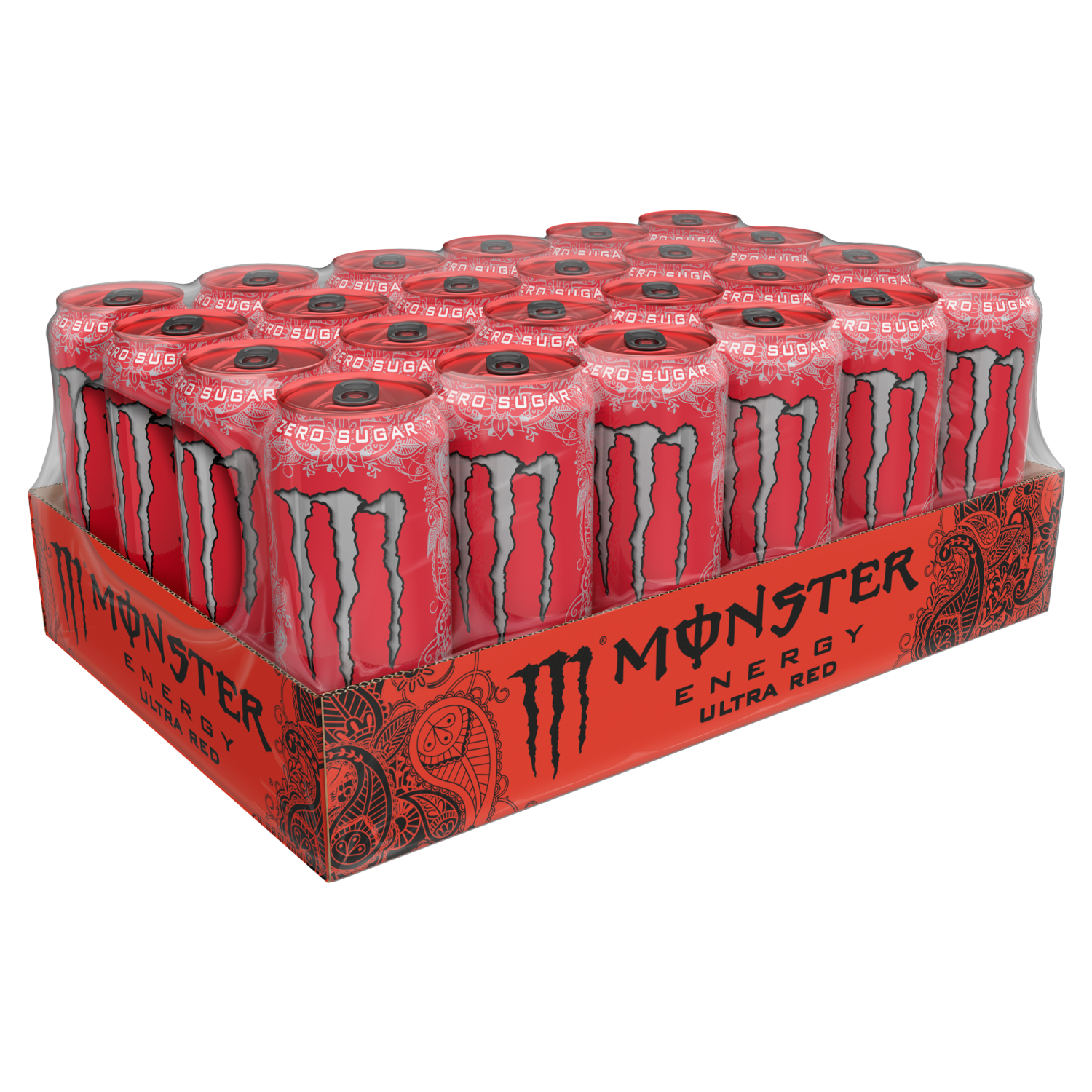 slide 3 of 5, Monster Energy Ultra Red, Sugar Free Energy Drink (Pack of 24, 1 ct