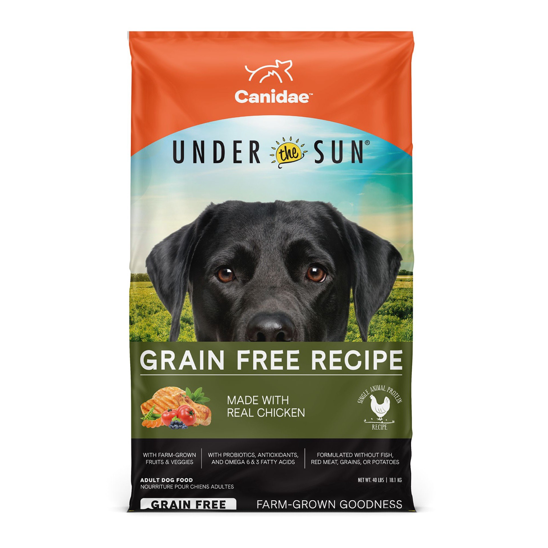 slide 1 of 1, CANIDAE Under The Sun Grain Free Adult Dog Dry Food With Chicken, 40 lb
