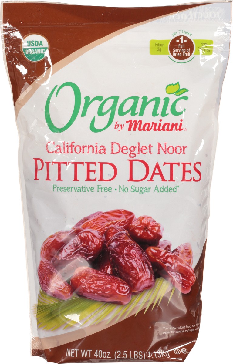 slide 11 of 12, Mariani Organic California Deglet Noor Pitted Dates 40 oz, 40 oz